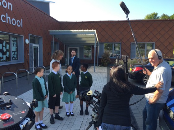 pupils ready to film