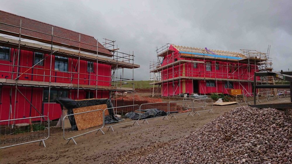 partially complete houses on site at much wedlock