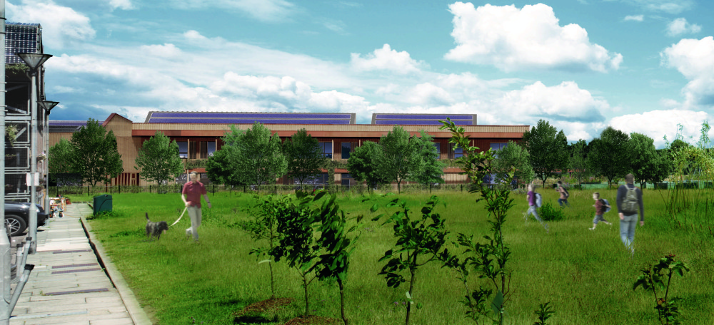 Render of Hackbridge Primary School